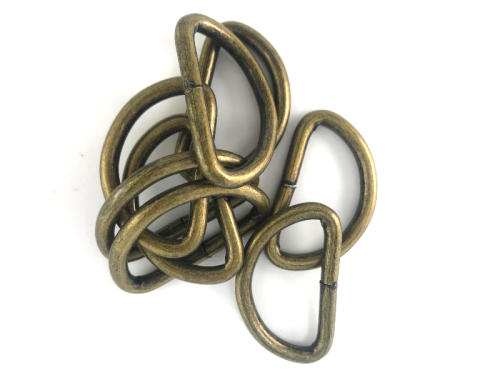 washpapa półkółko metalowe stare złoto