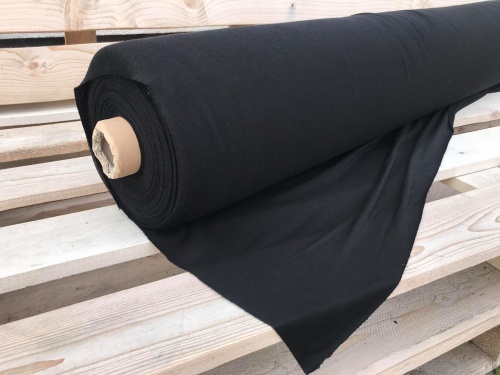 BUENOS - dzianina Lenzing EcoVero gładka pętelka CZARNA 260g sklep Alternative Textiles