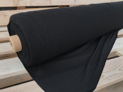 BUENOS - dzianina Lenzing EcoVero gładka pętelka CZARNA 260g sklep Alternative Textiles