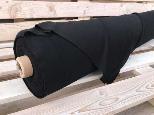 BUENOS - dzianina Lenzing EcoVero gładka pętelka CZARNA 260g sklep Alternative Textiles