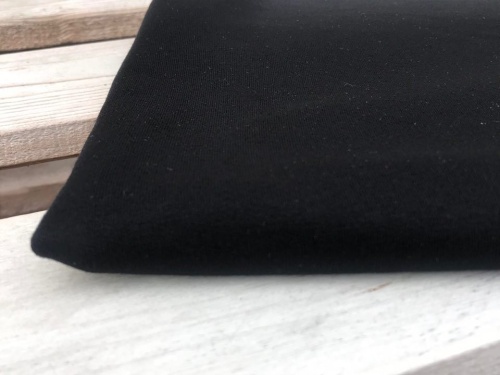 BUENOS - dzianina Lenzing EcoVero gładka pętelka CZARNA 260g sklep Alternative Textiles