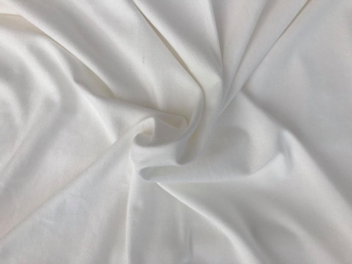 DEADSTOCK Cottulenka LIMA - dzianina wiskozowa Lenzing™ EcoVero™ single jersey IVORY  (kość słoniowa) 230 g (cena za 0,5m)