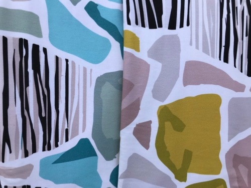 Alternative Designs - GRAWITACJA - dzianina Cottulenka Buenos zadrukowana we wzory - sklep Alternative Textiles