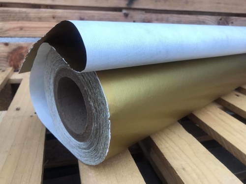 Tyvek soft ZŁOTY nadruk z połyskiem sklep Alternative Textiles