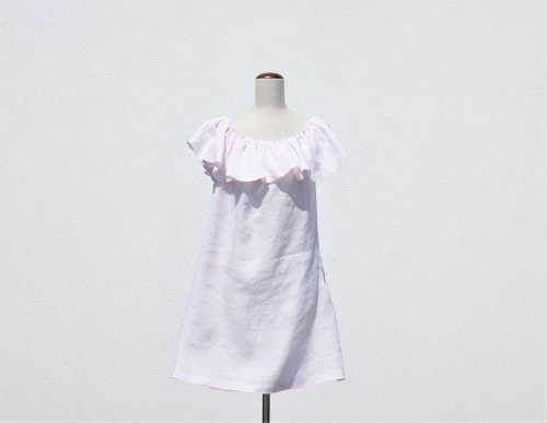 len polski pudrowy róż - sklep Alternative Textiles