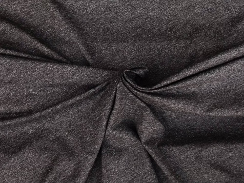 DEADSTOCK  Cottulenka SAO PAULO - dzianina wiskozowa single jersey ANTRACYT melanż 220g (cena za 0,5m)
