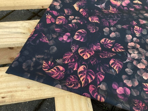 bawełna BIO nadruk "Ćmy nocą" sklep Alternative Textiles