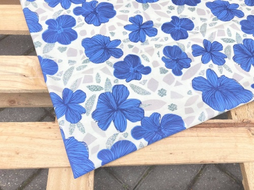 tkanina bawełniana BIO 133g chabrowa herbaciarnia sklep Alternative Textiles