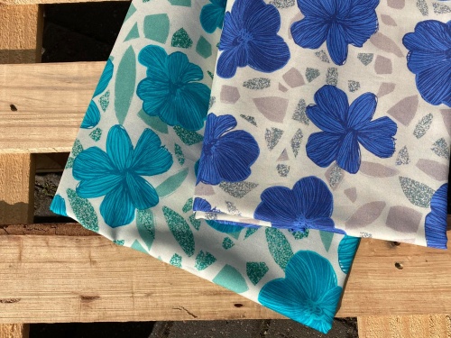 tkanina bawełniana BIO 133g chabrowa herbaciarnia sklep Alternative Textiles