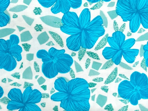 tkanina bawełniana BIO 133g turkusowa herbaciarnia sklep Alternative Textiles