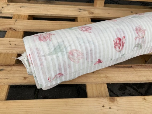 tkanina firanowa, lniana 100%, białoruski len sklep Alternative Textiles