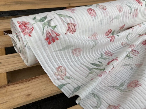 tkanina firanowa, lniana 100%, białoruski len sklep Alternative Textiles