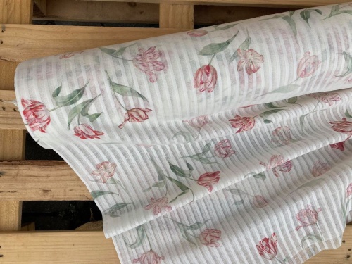 tkanina firanowa, lniana 100%, białoruski len sklep Alternative Textiles