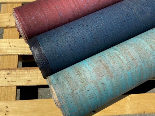tkanina korkowa granatowy krokodyl sklep Alternative Textiles