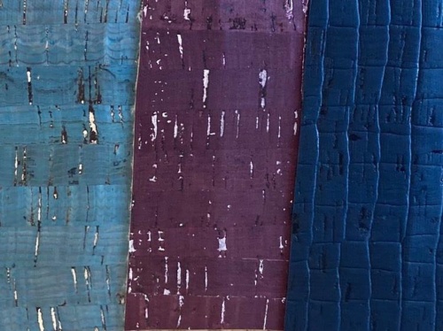 tkanina korkowa śliwkowo bordowo brązowa sklep Alternative Textiles