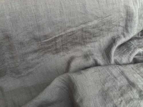 len na pościel stonewashed szerokość 245 cm kolor grafitowy, sklep Alternative Textiles