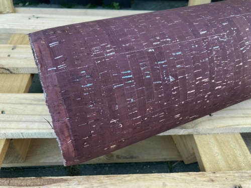 tkanina korkowa wiśniowo brązowa 3089 sklep Alternative Textiles