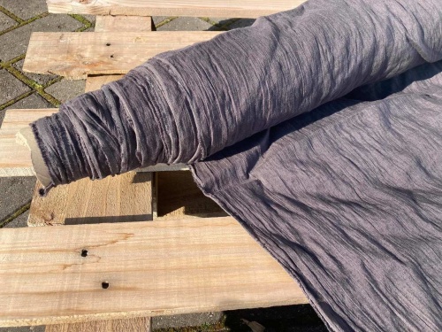 tkanina lniana 135g krepa, gnieciona, sklep Alternative Textiles