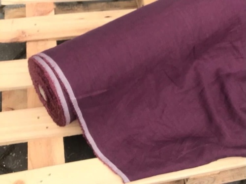 tkanina lniana śliwkowa sklep Alternative Textiles