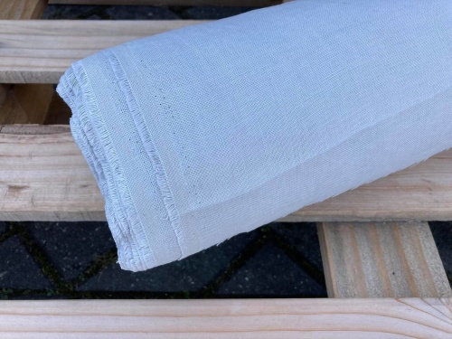 Tkanina konopna KONOPKA WANDA  jasny szary 200g (cena za 0,5m)