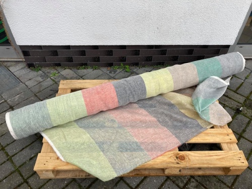 siatka lniana wielokolorowa białoruska sklep Alternative Textiles