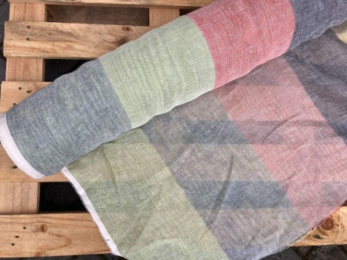 siatka lniana wielokolorowa białoruska sklep Alternative Textiles