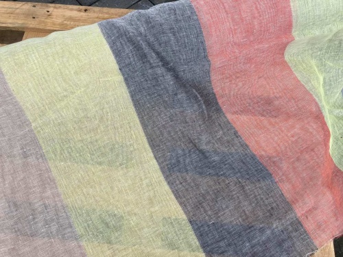 siatka lniana wielokolorowa białoruska sklep Alternative Textiles