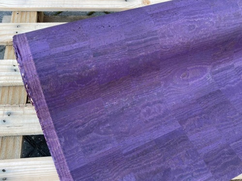 Tkanina korkowa corko ciemna śliwka sklep Alternative Textiles