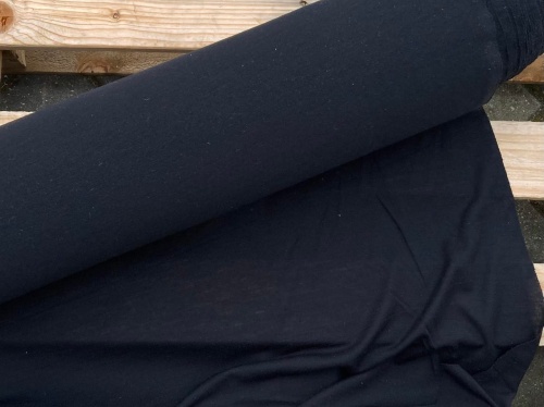 Deadstock, 95% poliamid, 5% elastan, głeboka czerń, szer 141 cm (cena za 0,5m) 