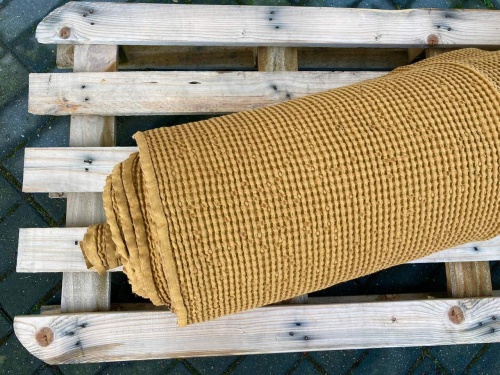 tkanina lniano bawełniana LENAJ, wafel, 380g sklep alternative textiles