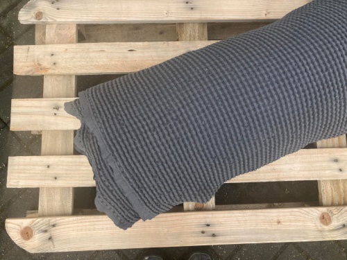 len z bawełną WAFEL grafit sklep Alternative Textiles