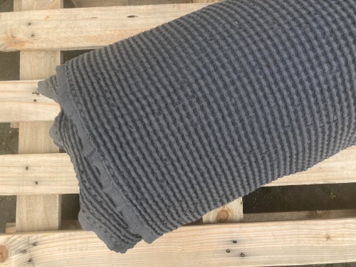 len z bawełną WAFEL grafit sklep Alternative Textiles