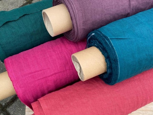 litewskie tkaniny lniane 100% zmiękczane LENAJ, sklep Alternative Textiles