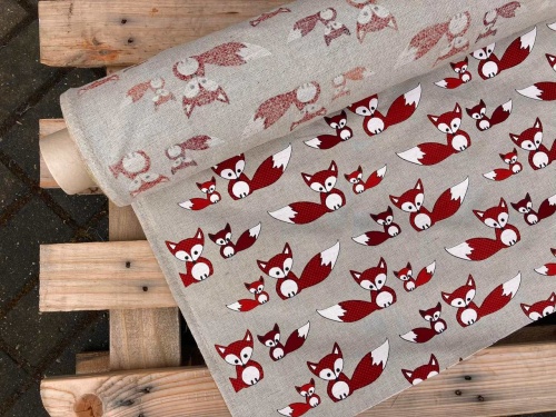 len z bawełną liski 3285 240g sklep alternative textiles