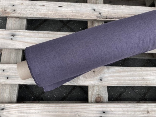 tkanina lniana bakłażan 205g, 100% len z Litwy - sklep Alternative Textiles