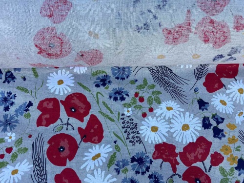 tkanina litewska len z bawełną, sklep Alternative Textiles