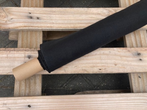 tkanina lniana 155g czarna polski len, sklep Alternative textiles