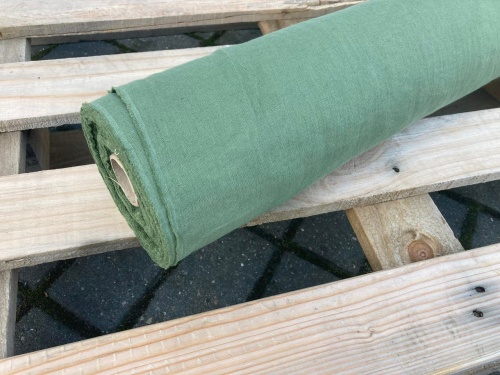 polski len 155g zielony "loden green" sklep ALternative Textiles
