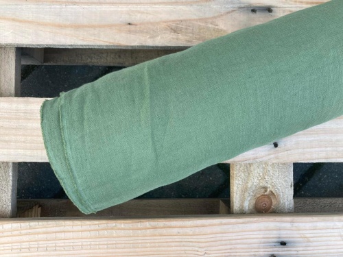 polski len 155g zielony "loden green" sklep ALternative Textiles