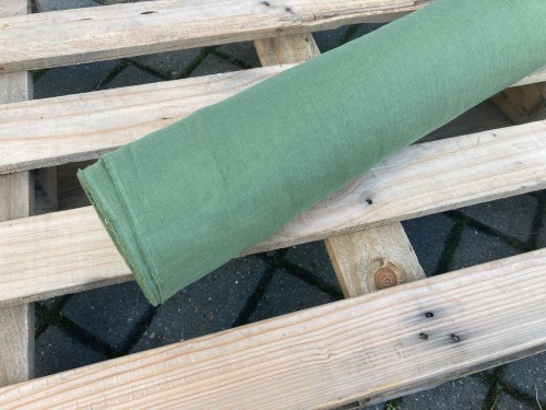 polski len 155g zielony "loden green" sklep ALternative Textiles