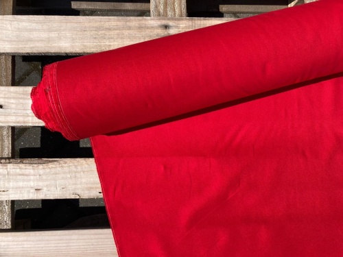 tkanina baweniana intensywna czerwień, winna, sklep alternative textiles