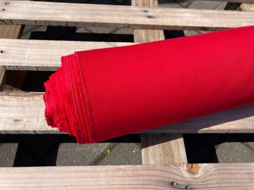 tkanina baweniana intensywna czerwień, winna, sklep alternative textiles