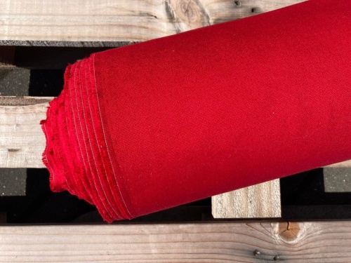 tkanina baweniana intensywna czerwień, winna, sklep alternative textiles