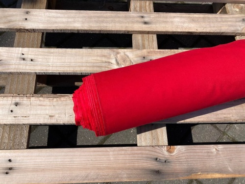 tkanina baweniana intensywna czerwień, winna, sklep alternative textiles