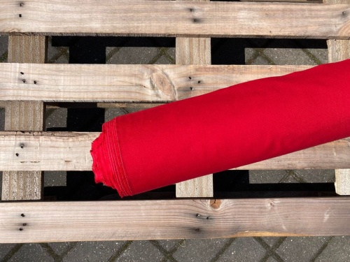 tkanina baweniana intensywna czerwień, winna, sklep alternative textiles