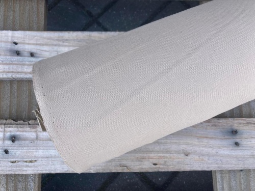 tkanina bawełniana beżowo kawowa, sklep alternative textiles