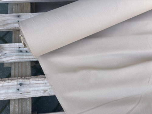 tkanina bawełniana beżowo kawowa, sklep alternative textiles