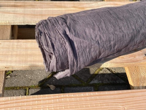 tkanina lniana 135g krepa, gnieciona, sklep Alternative Textiles