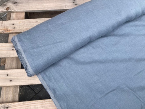 tkanina lniana stalowy błękit 270cm, sklep Alternative Textiles