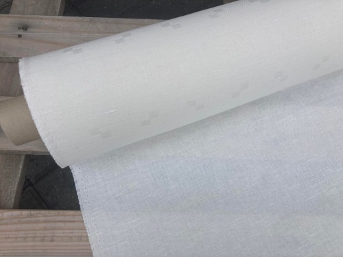 tkanina bawełniana kostka, biel 3/4 sklep alternative textiles